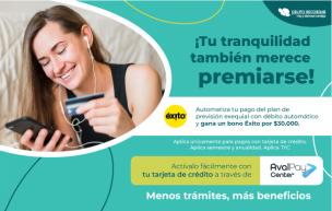 Activa tu débito automático y gana