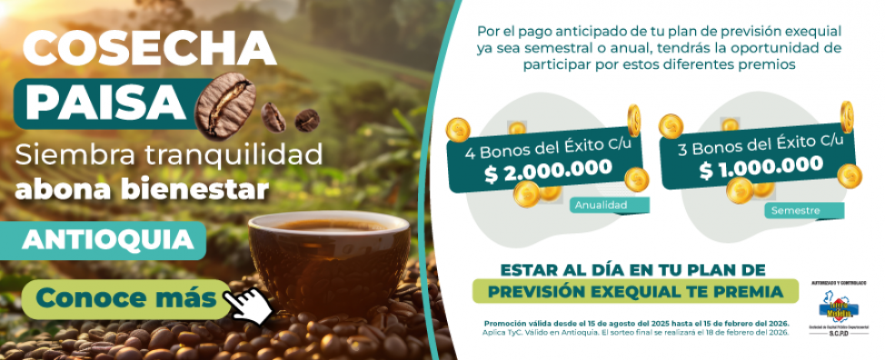 Cosehc paisa 2025-2026 Antioquia